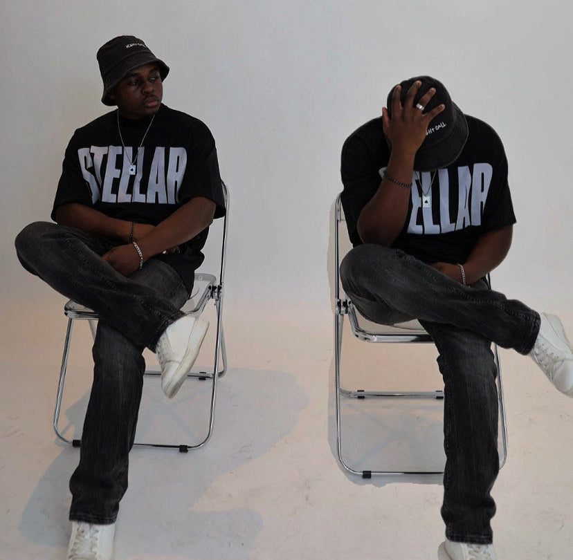 Stellar Black Oversize T-Shirt