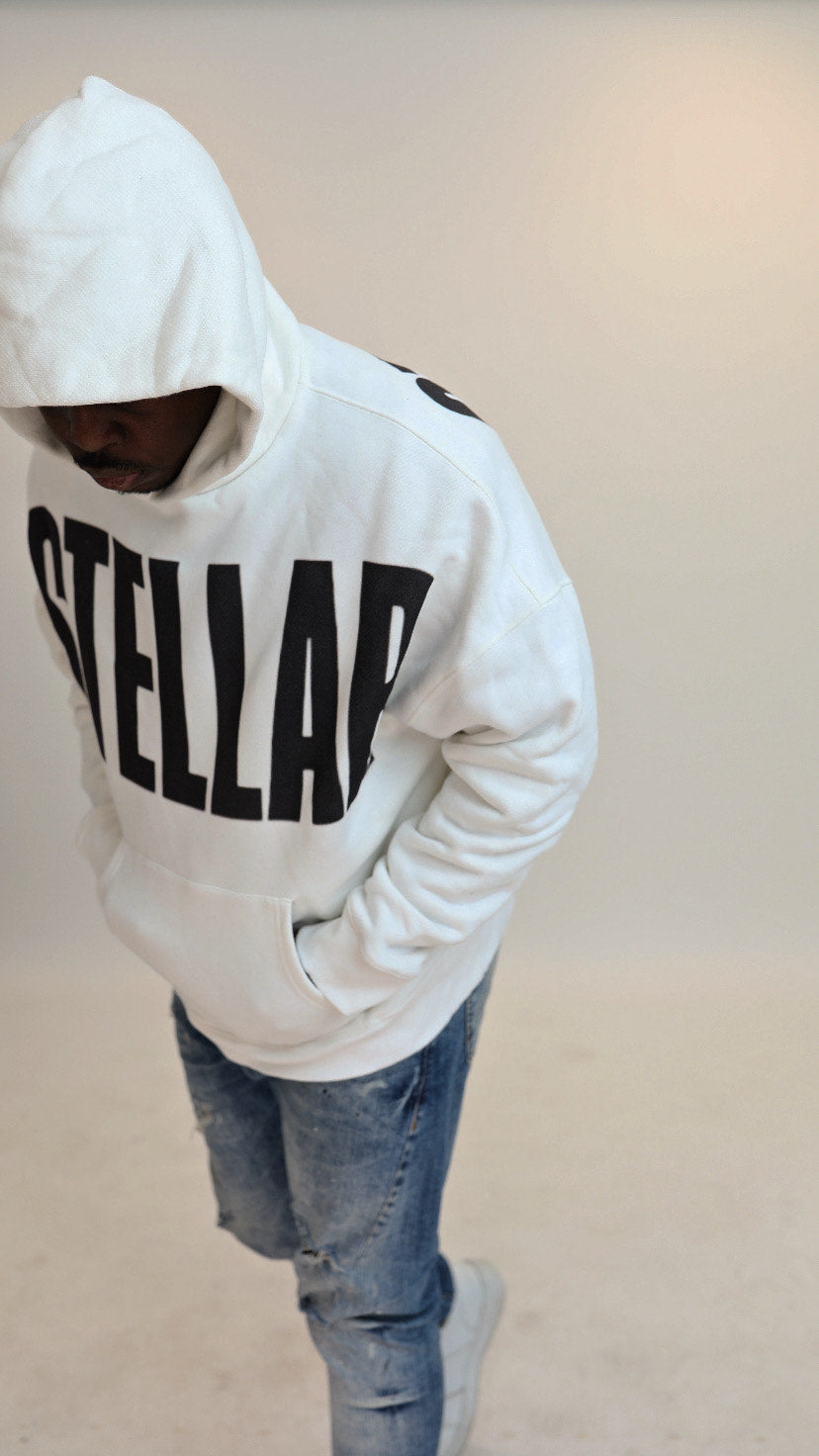 Stellar White Hoodie